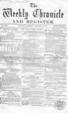 Weekly Chronicle (London) Saturday 02 January 1858 Page 1