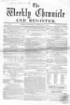Weekly Chronicle (London) Saturday 06 February 1858 Page 1