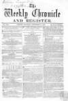 Weekly Chronicle (London) Saturday 11 September 1858 Page 1