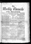 Weekly Chronicle (London) Saturday 01 January 1859 Page 1