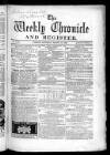 Weekly Chronicle (London) Saturday 19 March 1859 Page 1