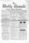 Weekly Chronicle (London) Saturday 04 February 1860 Page 1