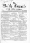Weekly Chronicle (London) Saturday 29 September 1860 Page 1