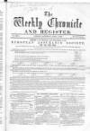 Weekly Chronicle (London) Saturday 01 June 1861 Page 1
