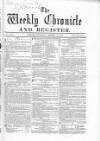 Weekly Chronicle (London) Saturday 19 October 1861 Page 1