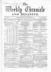 Weekly Chronicle (London) Saturday 22 March 1862 Page 1