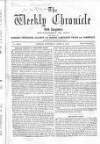 Weekly Chronicle (London) Saturday 04 April 1863 Page 1