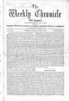 Weekly Chronicle (London) Saturday 02 May 1863 Page 1