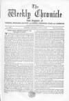 Weekly Chronicle (London) Saturday 04 June 1864 Page 1