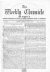 Weekly Chronicle (London) Saturday 11 June 1864 Page 1
