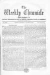Weekly Chronicle (London) Saturday 27 August 1864 Page 1