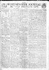 Westminster Journal and Old British Spy Saturday 11 February 1809 Page 1