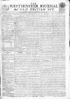 Westminster Journal and Old British Spy Saturday 25 March 1809 Page 1