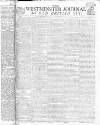 Westminster Journal and Old British Spy Saturday 14 October 1809 Page 1