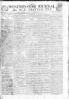 Westminster Journal and Old British Spy Saturday 14 April 1810 Page 1