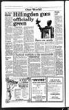 Uxbridge & W. Drayton Gazette Wednesday 13 December 1989 Page 12