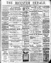 Bicester Herald Friday 10 October 1913 Page 1