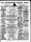 Oxfordshire Weekly News Wednesday 19 June 1872 Page 1