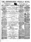 Oxfordshire Weekly News Wednesday 22 October 1873 Page 1