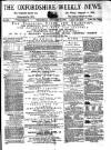 Oxfordshire Weekly News Wednesday 02 December 1874 Page 1