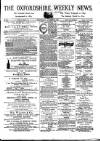 Oxfordshire Weekly News Wednesday 30 August 1876 Page 1