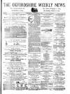 Oxfordshire Weekly News Wednesday 01 November 1876 Page 1