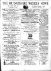 Oxfordshire Weekly News Wednesday 07 February 1877 Page 1
