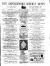 Oxfordshire Weekly News Wednesday 01 June 1881 Page 1