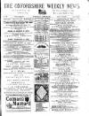 Oxfordshire Weekly News Wednesday 29 June 1881 Page 1