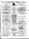 Oxfordshire Weekly News Wednesday 09 May 1883 Page 1