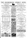 Oxfordshire Weekly News Wednesday 23 January 1884 Page 1