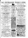 Oxfordshire Weekly News Wednesday 01 April 1885 Page 1