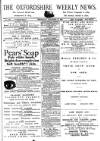 Oxfordshire Weekly News Wednesday 10 November 1886 Page 1