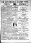 Oxfordshire Weekly News Wednesday 27 November 1889 Page 1