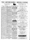 Oxfordshire Weekly News Wednesday 08 January 1890 Page 1