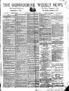 Oxfordshire Weekly News Wednesday 04 January 1899 Page 1