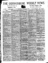 Oxfordshire Weekly News Wednesday 01 November 1899 Page 1