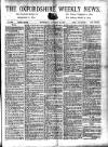 Oxfordshire Weekly News Wednesday 30 January 1901 Page 1