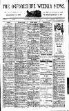 Oxfordshire Weekly News Wednesday 08 June 1921 Page 1