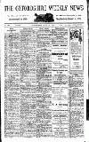 Oxfordshire Weekly News Wednesday 22 June 1921 Page 1