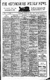 Oxfordshire Weekly News Wednesday 31 August 1921 Page 1