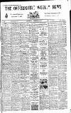 Oxfordshire Weekly News Wednesday 02 December 1925 Page 1