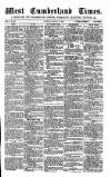 West Cumberland Times Saturday 31 August 1878 Page 1