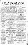 Norwood News Saturday 19 December 1874 Page 1