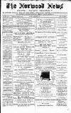 Norwood News Saturday 08 November 1879 Page 1