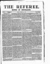The Referee Sunday 20 January 1878 Page 1