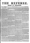 The Referee Sunday 23 July 1882 Page 1