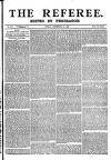 The Referee Sunday 10 September 1882 Page 1