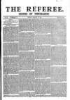 The Referee Sunday 27 January 1884 Page 1