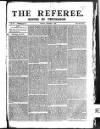 The Referee Sunday 04 January 1885 Page 1